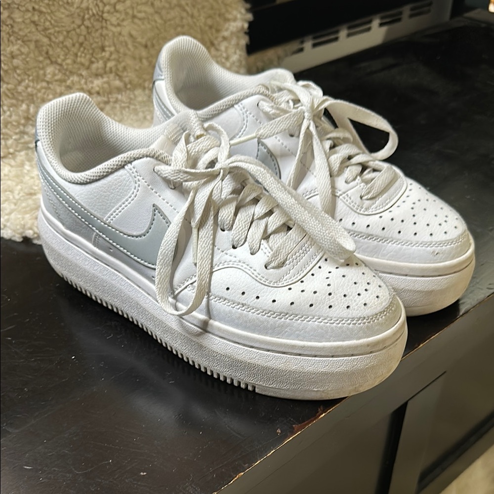 Nike White and Gray Sneakers